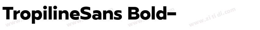 TropilineSans Bold字体转换 TropilineSans Bold字体转换